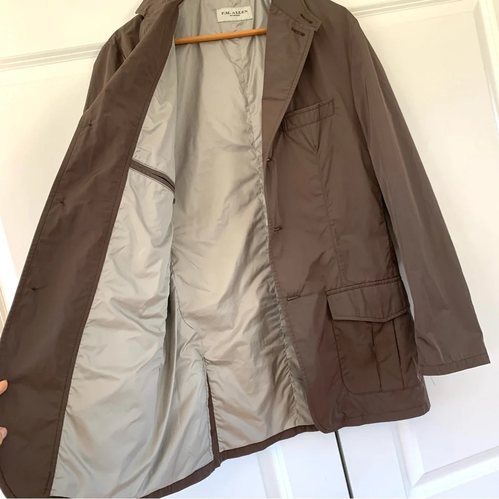 FM Allen Jacket Safari Hunting Blazer Casual Travel Patch Pocket Size Small